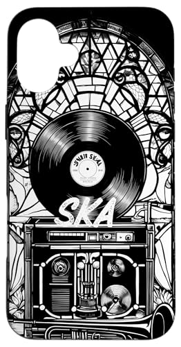 Mod Dub Reggae Mosaik Monochrome Vinyl Schallplatte Ska Music Hülle für iPhone 16 Plus von Ska Girl Boyz