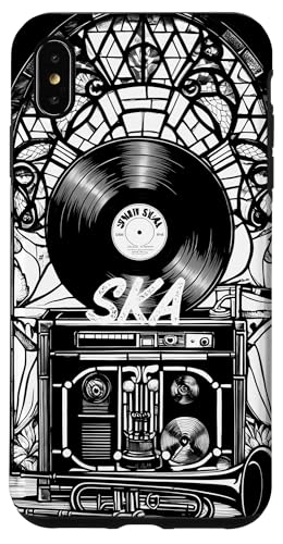 Mod Dub Reggae Mosaik Monochrome Vinyl Schallplatte Ska Music Hülle für iPhone XS Max von Ska Girl Boyz