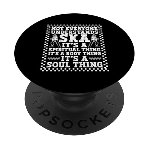 Karibikmusik, spirituelle jamaikanische Musikliebhaber, Ska-Musik PopSockets Klebender PopGrip von Ska Music Costume For Ska Fans & Ska Reggae Lover