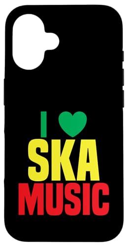Ska Music Fan Reggae Karibik Musikliebhaber Ska Musik Hülle für iPhone 16 von Ska Music Costume For Ska Fans & Ska Reggae Lover