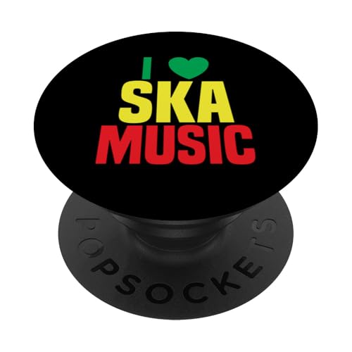 Ska Music Fan Reggae Karibik Musikliebhaber Ska Musik PopSockets Klebender PopGrip von Ska Music Costume For Ska Fans & Ska Reggae Lover