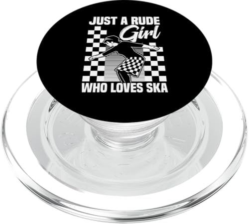 Ska-Musikfans Unhöfliches Mädchen Jamaikanischer Musikliebhaber Ska Reggae PopSockets PopGrip für MagSafe von Ska Music Costume For Ska Fans & Ska Reggae Lover