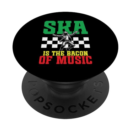 Ska-Musikliebhaber The Bacon Jamaikanischer Musikliebhaber Ska-Musiker PopSockets Klebender PopGrip von Ska Music Costume For Ska Fans & Ska Reggae Lover