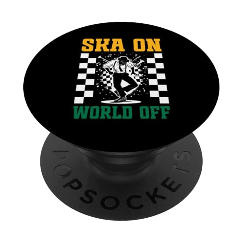 Ska-Musikliebhaber aus der ganzen Karibik Musikliebhaber Ska-Musiker PopSockets Klebender PopGrip von Ska Music Costume For Ska Fans & Ska Reggae Lover