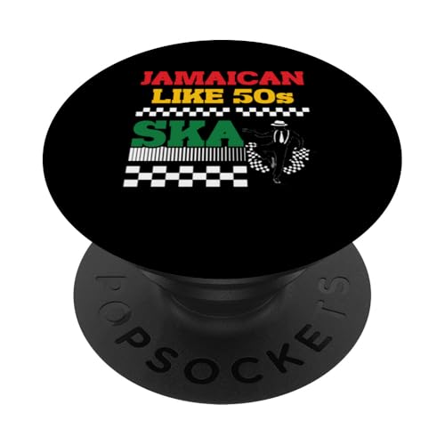 Ska Regga Musik wie Karibischer Musikliebhaber der 50er Jahre Ska-Musiker PopSockets Klebender PopGrip von Ska Music Costume For Ska Fans & Ska Reggae Lover