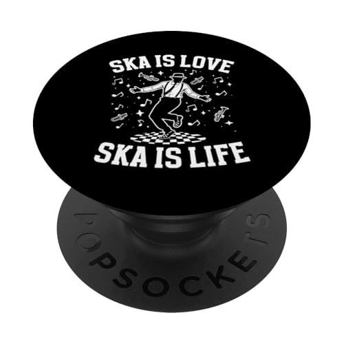 Ska Reggae Lover Is Life Karibik Musikliebhaber Ska Reggae PopSockets Klebender PopGrip von Ska Music Costume For Ska Fans & Ska Reggae Lover