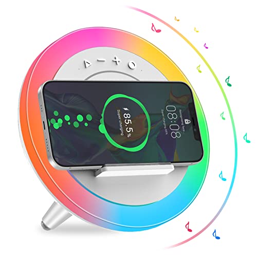 Skaisont Bluetooth Lautsprecher mit Licht, Kabellos Aufladbare Nachttischlampe Beste Geburtstagsgeschenkideen, Ideal für Mädchen Jungs Geschenke, Weiß Skaisont Bluetooth Lautsprecher mit Licht, Kabellos Aufladbare Nachttischlampe Beste Geburtstagsgeschenkideen, Ideal für Mädchen Jungs Geschenke, Weiß von Skaaisont