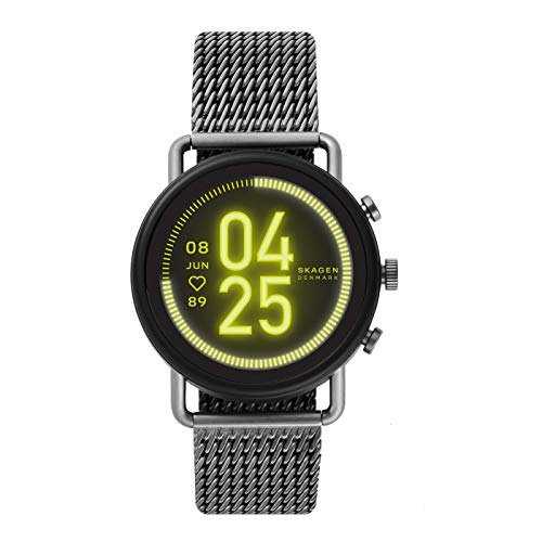 Skagen Herrenuhr-Smartwatch, Falster 3 Edelstahl-Touchscreen-Smartwatch mit Lautsprecher, Herzfrequenz-, NFC- und Smartphone-BenachrichtigunGen SKT5200 von Skagen