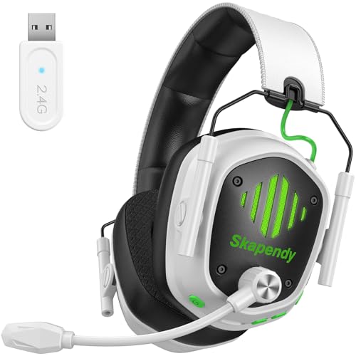 Skapendy VK81 Wireless Gaming Headset für PS5, PS4, PC, RGB-Beleuchtung Gaming Kopfhörer Mit Mikrofon, 2.4GHz Low Latency & Bluetooth Headset für Game Boy Color, Mobile, 50 Stunden Akkulaufzeit Skapendy VK81 Wireless Gaming Headset für PS5, PS4, PC, RGB-Beleuchtung Gaming Kopfhörer Mit Mikrofon, 2.4GHz Low Latency & Bluetooth Headset für Game Boy Color, Mobile, 50 Stunden Akkulaufzeit von Skapendy