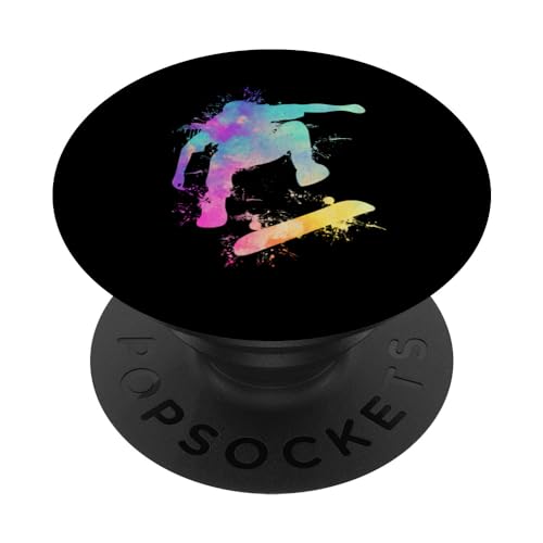 Skateboard Skateboarder Halfpipe Geschenk Watersplash Skater PopSockets mit austauschbarem PopGrip von Skateboard Geschenke & Ideen