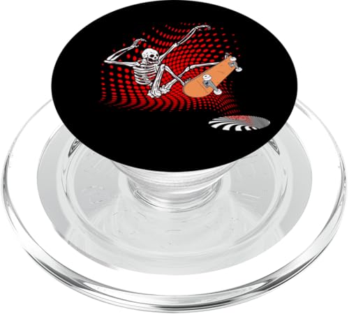 Skateboard 5D Skelett Skater Skaten Skateboarder Skater PopSockets PopGrip für MagSafe von Skater Skateboards Zubehör Geschenke Shirt