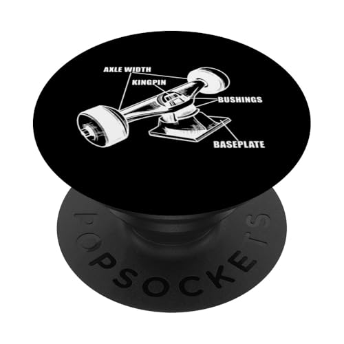 Skateboard Rollen Skater Skating Longboard Skateboarding PopSockets Klebender PopGrip von Skater Skateboards Zubehör Geschenke Shirt