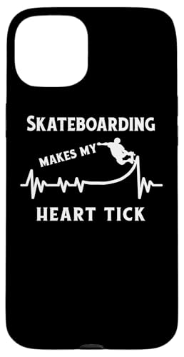Skateboard Skater Rampe Skaten Herzschlag Skateboarder Hülle für iPhone 15 Plus von Skater Skateboards Zubehör Geschenke Shirt