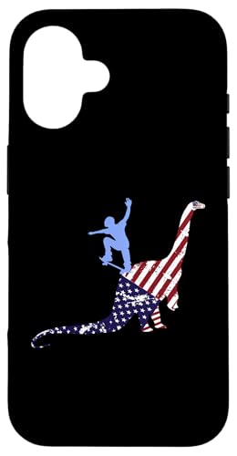 Skateboard Skater Skaten Dinos Dinosaurier USA Skateboarder Hülle für iPhone 16 Skateboard Skater Skaten Dinos Dinosaurier USA Skateboarder Hülle für iPhone 16 von Skater Skateboards Zubehör Geschenke Shirt
