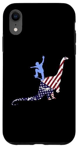 Skateboard Skater Skaten Dinos Dinosaurier USA Skateboarder Hülle für iPhone XR Skateboard Skater Skaten Dinos Dinosaurier USA Skateboarder Hülle für iPhone XR von Skater Skateboards Zubehör Geschenke Shirt