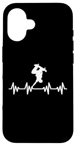 Skateboard Skater Skaten Herzschlag Skateboarder Hülle für iPhone 16 Skateboard Skater Skaten Herzschlag Skateboarder Hülle für iPhone 16 von Skater Skateboards Zubehör Geschenke Shirt
