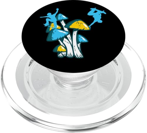 Skateboard Skater Skaten Mushroom Pilze Skateboarder PopSockets PopGrip für MagSafe von Skater Skateboards Zubehör Geschenke Shirt