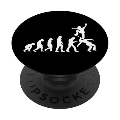 Skateboard Skater Trick Skaten Evolution Skateboarder PopSockets Klebender PopGrip von Skater Skateboards Zubehör Geschenke Shirt