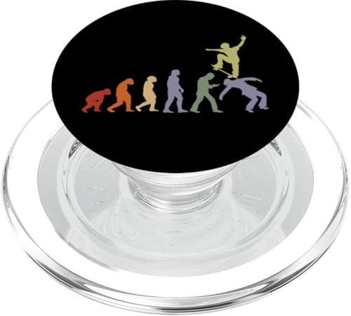 Skateboard Skater Vintage Skaten Evolution Skateboarder PopSockets PopGrip für MagSafe von Skater Skateboards Zubehör Geschenke Shirt