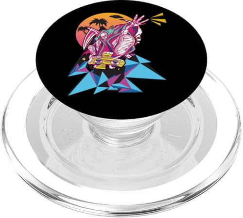 Skateboard Vaporwave Skelett Skater Skaten 90er Skateboarder PopSockets PopGrip für MagSafe von Skater Skateboards Zubehör Geschenke Shirt