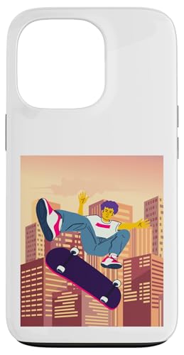 City Skateboarding Skateboarder auf einem Skateboard Hülle für iPhone 13 Pro von Skaters skate