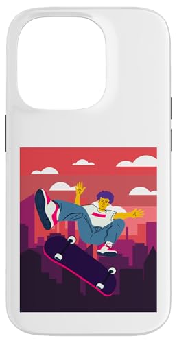 City Skateboarding Skateboarder auf einem Skateboard Hülle für iPhone 14 Pro City Skateboarding Skateboarder auf einem Skateboard Hülle für iPhone 14 Pro von Skaters skate