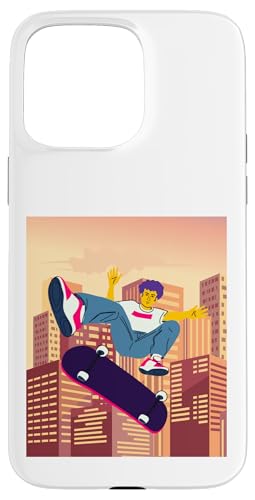City Skateboarding Skateboarder auf einem Skateboard Hülle für iPhone 15 Pro Max City Skateboarding Skateboarder auf einem Skateboard Hülle für iPhone 15 Pro Max von Skaters skate