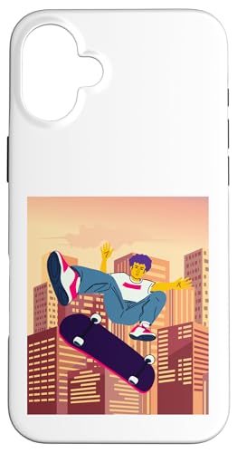 City Skateboarding Skateboarder auf einem Skateboard Hülle für iPhone 16 Plus City Skateboarding Skateboarder auf einem Skateboard Hülle für iPhone 16 Plus von Skaters skate