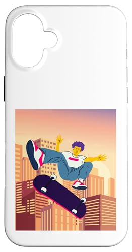 City Skateboarding Skateboarder auf einem Skateboard Hülle für iPhone 16 Plus von Skaters skate