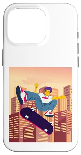 City Skateboarding Skateboarder auf einem Skateboard Hülle für iPhone 16 Pro City Skateboarding Skateboarder auf einem Skateboard Hülle für iPhone 16 Pro von Skaters skate