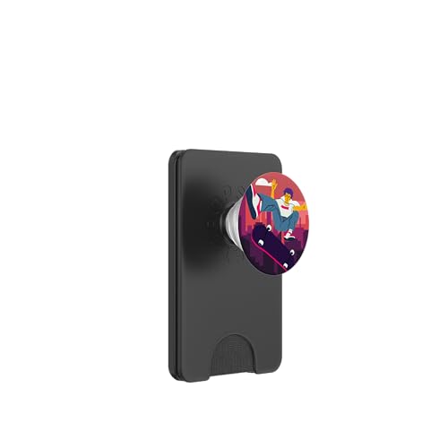 City Skateboarding Skateboarder auf einem Skateboard PopSockets PopWallet für MagSafe City Skateboarding Skateboarder auf einem Skateboard PopSockets PopWallet für MagSafe von Skaters skate