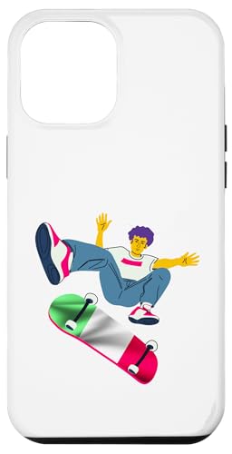 Italien Skateboarding Skateboarder auf einem Skateboard Hülle für iPhone 12 Pro Max von Skaters skate