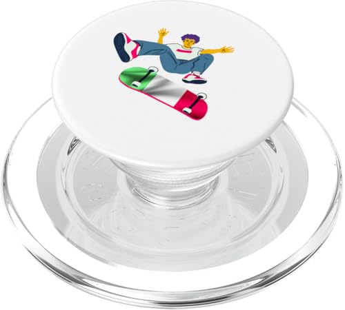 Italien Skateboarding Skateboarder auf einem Skateboard PopSockets PopGrip für MagSafe Italien Skateboarding Skateboarder auf einem Skateboard PopSockets PopGrip für MagSafe von Skaters skate