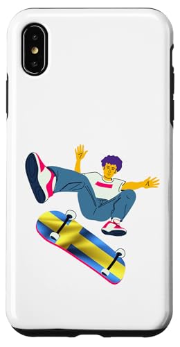 Schweden Skateboarding Skateboarder auf einem Skateboard Hülle für iPhone XS Max von Skaters skate