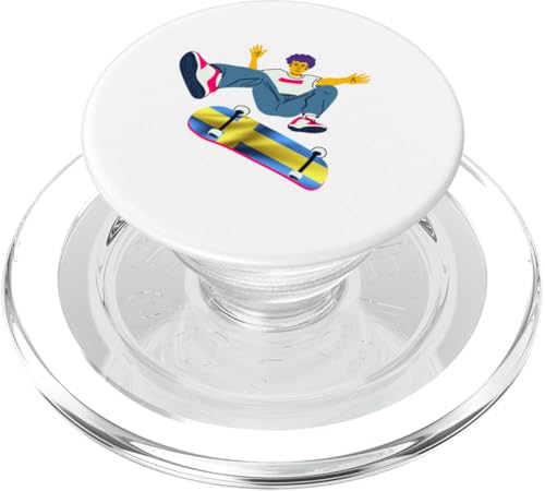 Schweden Skateboarding Skateboarder auf einem Skateboard PopSockets PopGrip für MagSafe Schweden Skateboarding Skateboarder auf einem Skateboard PopSockets PopGrip für MagSafe von Skaters skate