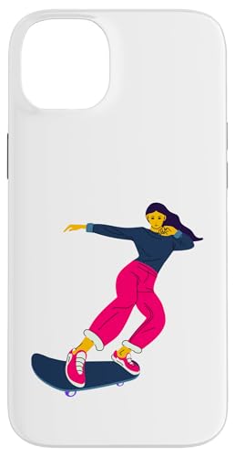 Skateboarding Girl Skateboarder auf einem Skateboard Hülle für iPhone 14 Plus von Skaters skate