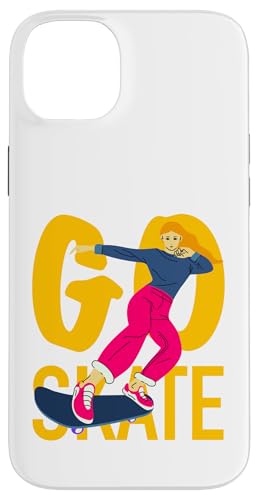 Skateboarding Girl Skateboarder auf einem Skateboard Hülle für iPhone 14 Plus von Skaters skate