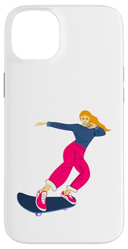 Skateboarding Girl Skateboarder auf einem Skateboard Hülle für iPhone 14 Plus von Skaters skate