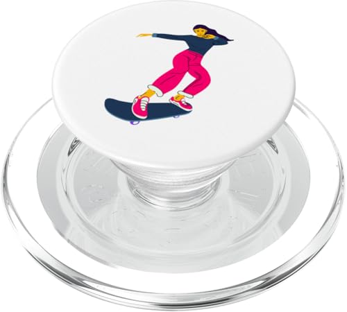 Skateboarding Girl Skateboarder auf einem Skateboard PopSockets PopGrip für MagSafe Skateboarding Girl Skateboarder auf einem Skateboard PopSockets PopGrip für MagSafe von Skaters skate