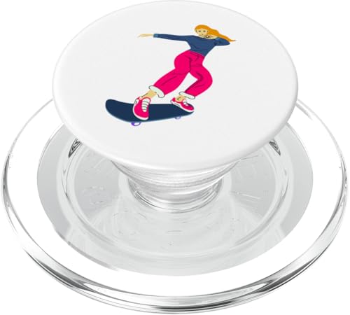 Skateboarding Girl Skateboarder auf einem Skateboard PopSockets PopGrip für MagSafe Skateboarding Girl Skateboarder auf einem Skateboard PopSockets PopGrip für MagSafe von Skaters skate