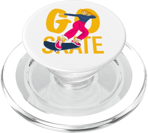 Skateboarding Girl Skateboarder auf einem Skateboard PopSockets PopGrip für MagSafe Skateboarding Girl Skateboarder auf einem Skateboard PopSockets PopGrip für MagSafe von Skaters skate