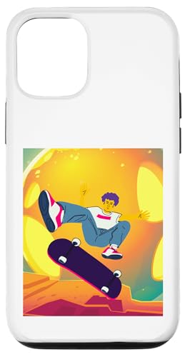 Skateboarding Skateboarder auf einem Skateboard Hülle für iPhone 12/12 Pro von Skaters skate