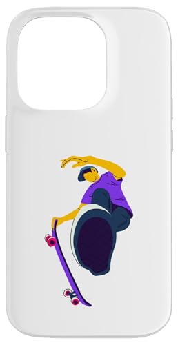 Skateboarding Skateboarder auf einem Skateboard Hülle für iPhone 14 Pro von Skaters skate