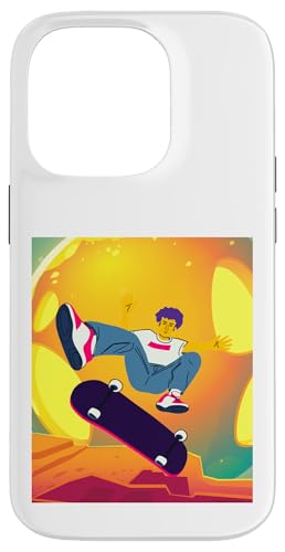Skateboarding Skateboarder auf einem Skateboard Hülle für iPhone 14 Pro von Skaters skate