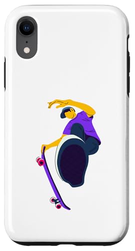 Skateboarding Skateboarder auf einem Skateboard Hülle für iPhone XR von Skaters skate
