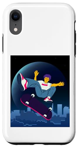 Skateboarding Skateboarder auf einem Skateboard Hülle für iPhone XR von Skaters skate