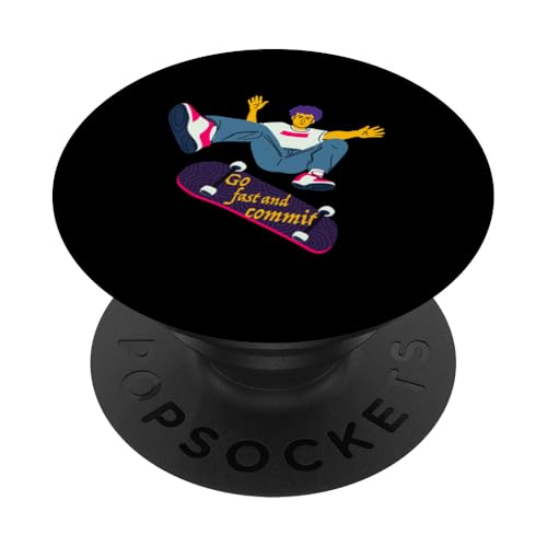 Skateboarding Skateboarder auf einem Skateboard PopSockets Klebender PopGrip von Skaters skate