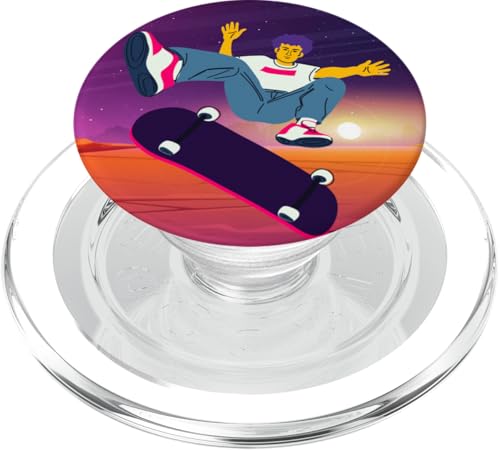 Skateboarding Skateboarder auf einem Skateboard PopSockets PopGrip für MagSafe Skateboarding Skateboarder auf einem Skateboard PopSockets PopGrip für MagSafe von Skaters skate