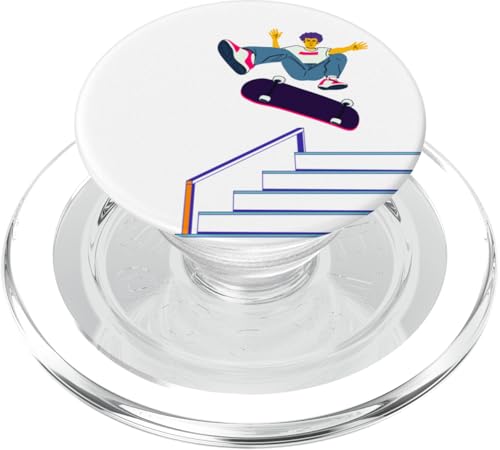 Skateboarding Skateboarder auf einem Skateboard PopSockets PopGrip für MagSafe von Skaters skate