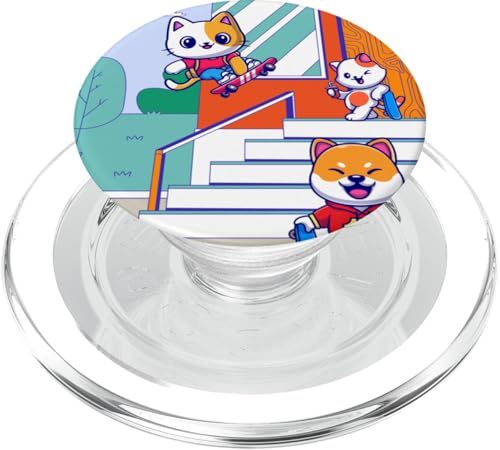 Skateboarding Treppen Skateboarder auf einem Skateboard PopSockets PopGrip für MagSafe Skateboarding Treppen Skateboarder auf einem Skateboard PopSockets PopGrip für MagSafe von Skaters skate